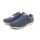 LICO Herren Slipper verstecktem Gummiband Spann blau braune Kappe