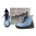 Gemini Damen Schnür-Boots jeansblau mit seitlichem Reißverschluss