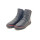 Manitu Damen Kurzstiefelette schwarz mit bordo abgesetzter Ferse