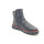 Manitu Damen Kurzstiefelette schwarz mit bordo abgesetzter Ferse