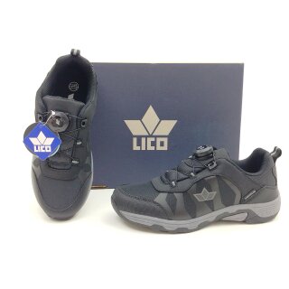 LICO Comfortex  Burschen Sportschuh Jackson schwarz mit BOA-Verschluss