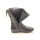 Josef Seibel Damen Stiefel 3/4 Länge seitlichem Reißverschluss Leder an der Wade geschnürt schwarz