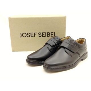 Josef Seibel Herren Eleganter Kletthalbschuh Leder schwarz